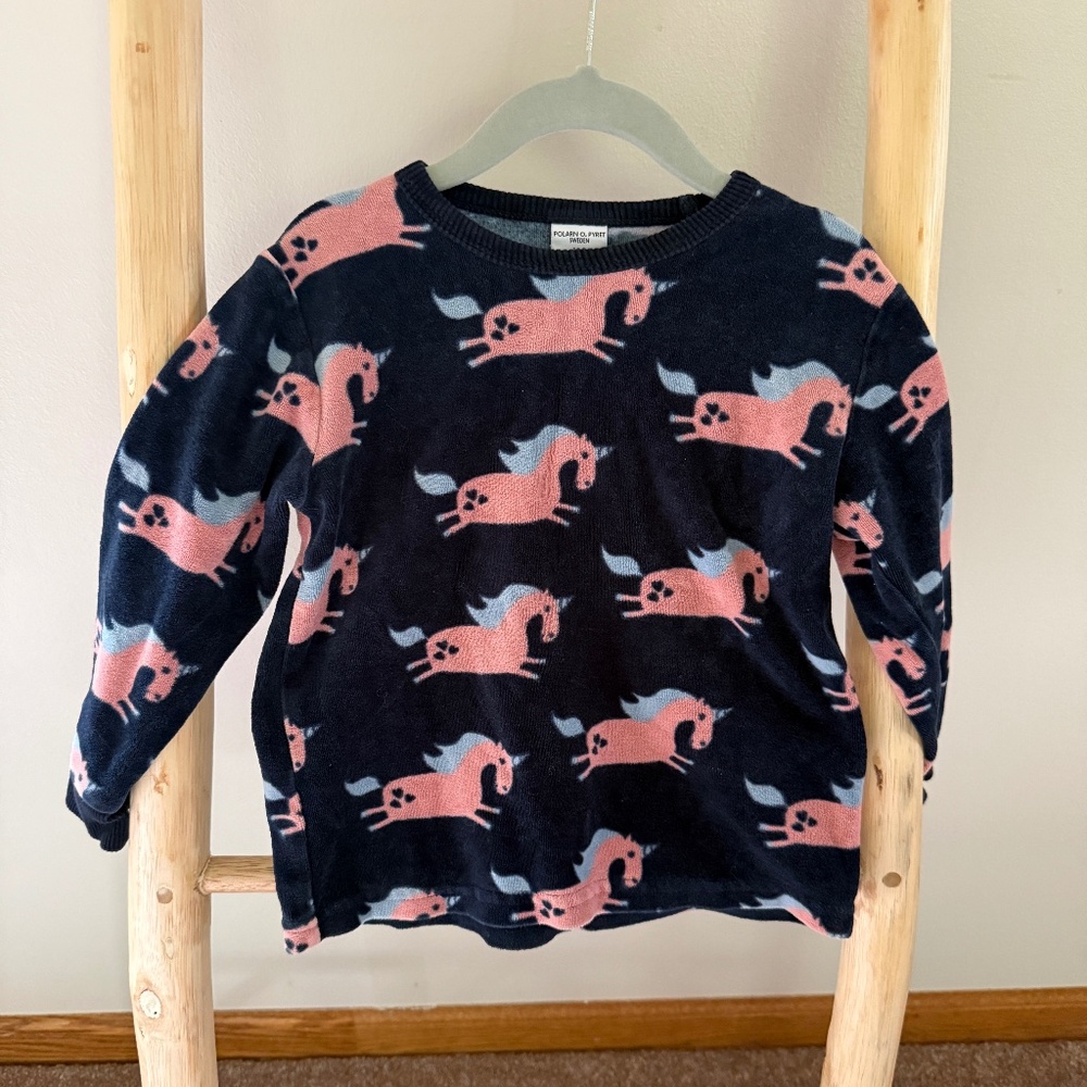 Polarn O. Pyret Velour Top | 3-4 Years
